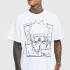 Best deal 😀 Oversized Naruto License T-shirt White ⭐ -boohooMAN Shop unnamed file 63