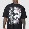 Flash Sale ⭐ Oversized Skull Graphic T-shirt Black 🌟 -boohooMAN Shop unnamed file 76