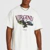 Best Pirce ⌛ Oversized Virginia Eagle Graphic T-Shirt Ecru 👏 -boohooMAN Shop unnamed file 78