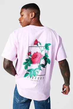 Cheap 🔥 Oversized Virtues Graphic T-shirt Light Pink 🎁