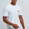 Promo 😍 England Embroidered Flag T-shirt White ⭐ -boohooMAN Shop unnamed file 82