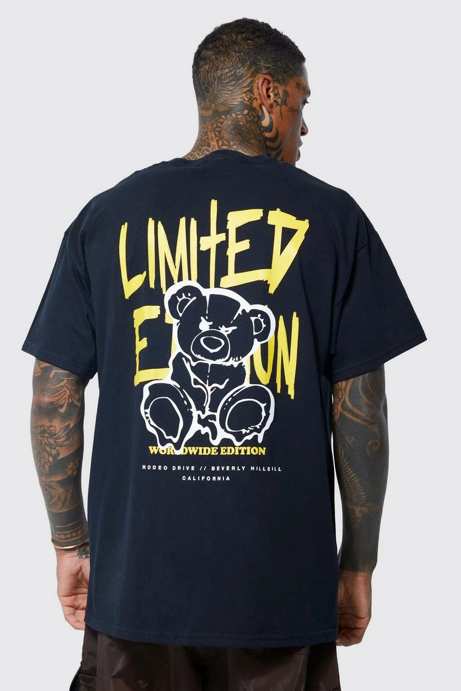 Budget π₯ Oversized Teddy Graphic T-shirt Black β 3 Budget π₯ Oversized Teddy Graphic T-shirt Black β